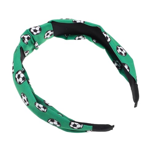 Garneck Verstellbares Fußball Stirnband Damen Sport Haarband Weiches Geknotetes Party Accessoire Atmungsaktiv Passend Trendiges Sport Stirnband für Fußballfans und Freizeitgebrauch von Garneck