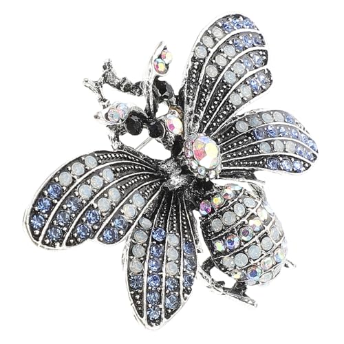 Garneck Vintage Bienen Brosche Lapel Pin mit Funkelnden Strasssteinen Insekten Anstecknadel für Damen und Herren Dekorativer Schmuck für Kleidung Hüte und Schals Stilvolles Accessoire von Garneck