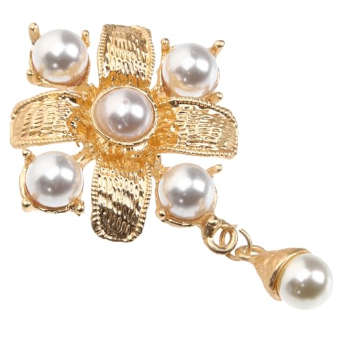 Garneck Vintage Brosche Perlen Barock Retro Damen Kleidung Ornament Nadel Anstecknadel Schal Brosche Broschennadel von Garneck