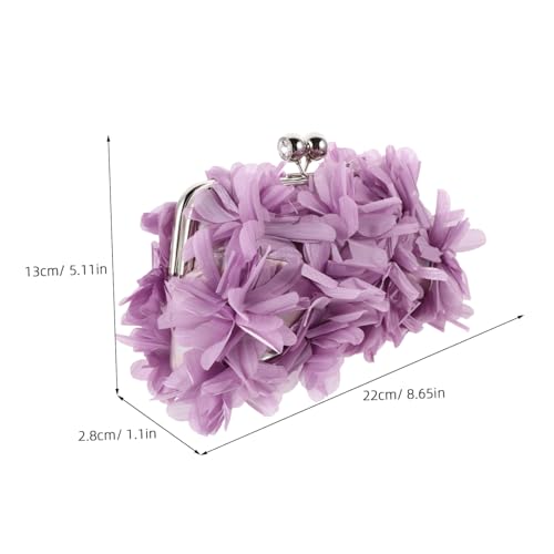 Garneck Blumenmuster Clutch Für Damen Kleine Abendtasche Blumen Handtasche Für Hochzeiten Und Partys Aus Langlebigen Materialien Leicht Und Funktional von Garneck