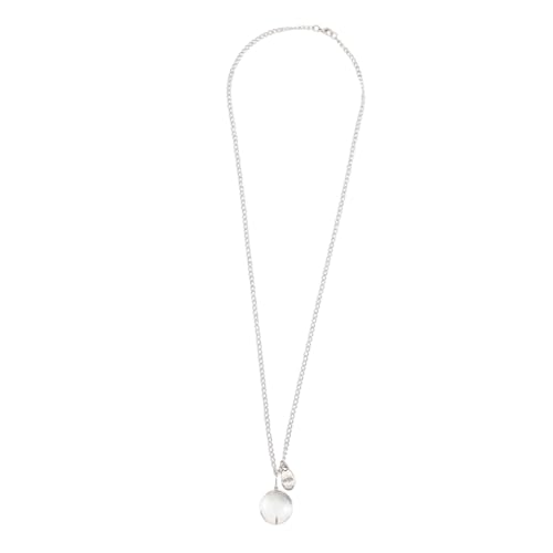 Garneck Vintage Glas Dandelion Anhänger Halskette Silber Damen Charms Kreatives Schmuck Geschenk für Party Alltag und Geburtstag von Garneck