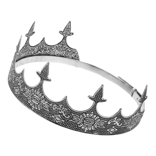 Garneck Vintage Herren Krone Kopfschmuck für Hochzeit Halloween Cosplay Party Antike Königliche Kopfbedeckung für Besondere Anlässe Elegant und Garneck Vintage Herren Krone Kopfschmuck für Hochzeit Halloween Cosplay Party Antike Königliche Kopfbedeckung für Besondere Anlässe Elegant und von Garneck