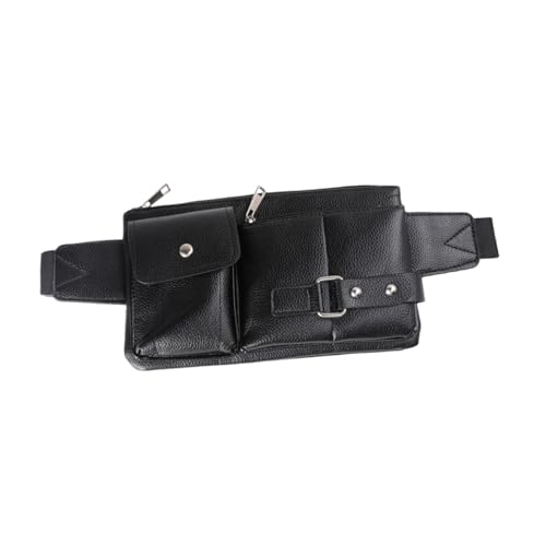 Garneck Vintage Herren Pu Kunststoff Umhängetasche Brusttasche Multifunktionale Leichte Gürteltasche für Outdoor Sport Wandern Radfahren Schwarz Garneck Vintage Herren Pu Kunststoff Umhängetasche Brusttasche Multifunktionale Leichte Gürteltasche für Outdoor Sport Wandern Radfahren Schwarz von Garneck