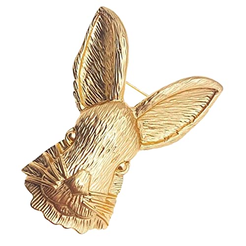 Garneck Vintage Kaninchen Brosche Damen Anstecknadel Langlebiger Stabiles Design Dekorativ für Kleidung Schals Taschen Stilvolles Accessoire für Alltag und Besondere Anlässe von Garneck