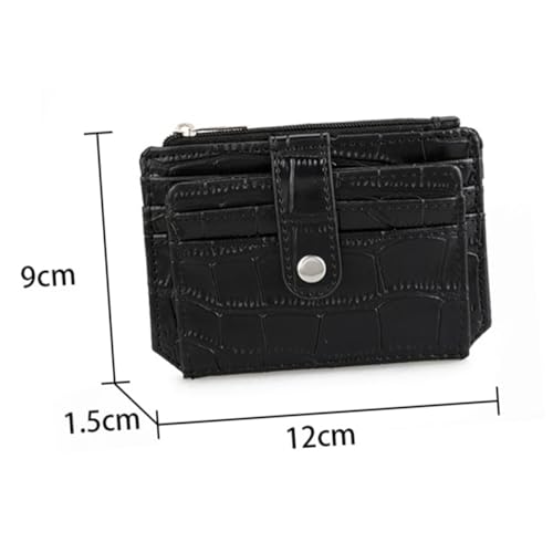 Garneck Vintage Krokodilprägung Münzgeldbörse mit Schnappverschluss Kompakte Geldbörse Damen und Herren Multifunktionale Aufbewahrungstasche für Kleingeld Karten Geld Tragbare Kleine von Garneck