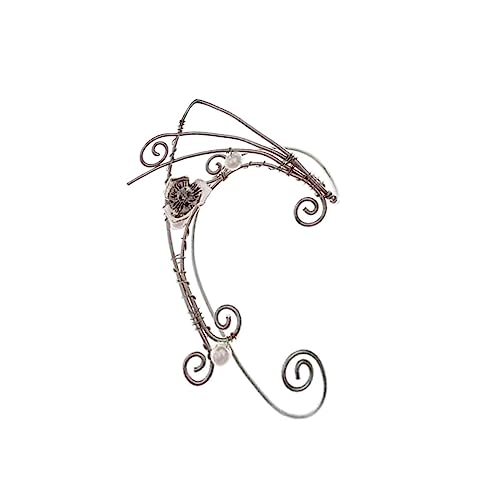 Garneck Vintage Ohrclip Damen Ohrschmuck Non Piercing Elfen Ohrklemme Modisches Accessoire für Alltag und Festtage von Garneck
