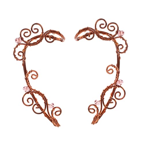 Garneck Vintage Ohrmanschetten Clip Ohrringe für Frauen und Mädchen Leichte nicht Durchbohrte Ohrringe mit Eleganter Blumenform Modischer Ohrschmuck für Alltag und Party von Garneck