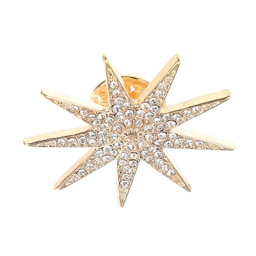 Garneck Vintage Brosche Für Damen Strass Anstecknadel Aus Robustem Legierungsmaterial Modische Anstecknadel Mit Sechszackigem Stern Design Elegantes Accessoire Für Kleidung Und Taschen von Garneck