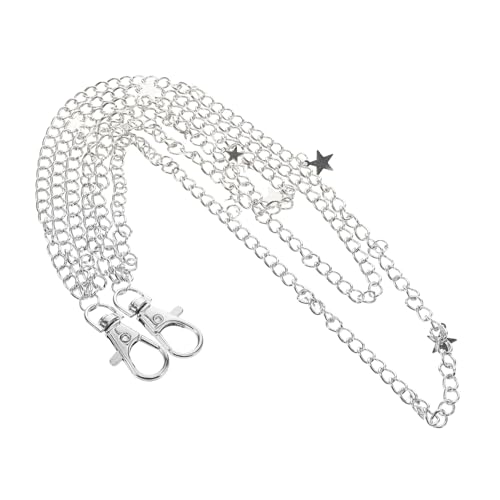 Garneck Vintage Star Hosenkette für Damen und Herren Mehrlagige Punk Gürtelschnalle mit Quaste Strapazierfähige Metallkette für Hip Hop Look Modisches Accessoire für Jeans und Taschen von Garneck