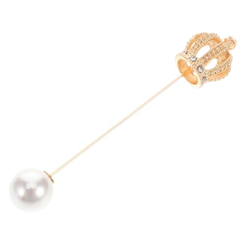 Garneck Vintage Stil Brosche Hochwertigem Legierung mit Künstlichen Perlen Elegantes Stick Pin Accessoire für Hochzeiten und Besondere Anlässe Klassisches Design für Damen von Garneck