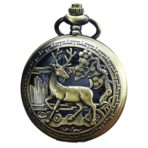 Garneck Taschenuhr Vintage Dekorative Uhr Für Erwachsene Mit Schutzabdeckung Und Zuverlässigem Robust Und Für Langen Gebrauch von Garneck