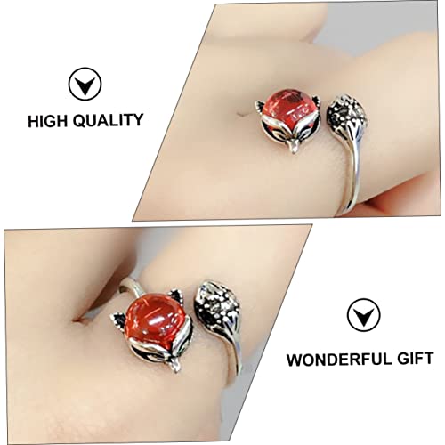 Garneck Vintage Thai Silber Ring mit Granatstein Verstellbarer Damenring Minimalistisches Design Modisches Schmuckaccessoire Geeignet für Alltag und Besondere Anlässe von Garneck