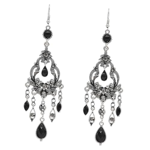 Garneck Vintage Wasserfall Ohrhänger Damen Boho Tropfenform Quastenohrringe Langlebig Leicht Tragbar Modische Lange Ohrstecker für Alltag Festival Strand und Party von Garneck