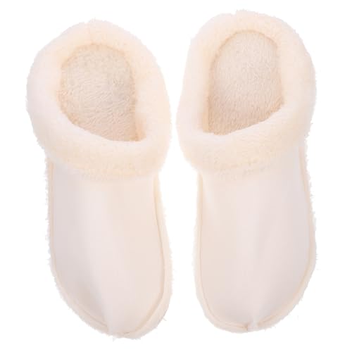 Garneck Warme Dicke Hausschuhe Einlegesohlen mit Weichem Plüschfutter Herausnehmbare Schuh Einlagen für Damen und Herren Rutschfeste Strapazierfähige Innensohlen für Zuhause und von Garneck