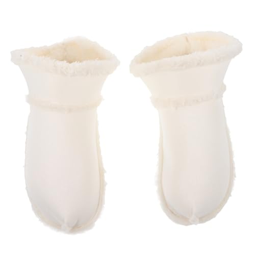 Garneck Warme Hausschuhe Einlegesohlen für Frauen Plüschfutter Weiche Futtereinlagen mit Knopfverschluss Rutschfest Wärmende Innenfütterung für Kalte Monate von Garneck