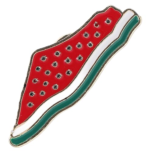 Garneck Wassermelonen-anstecknadel Süße Brosche Aus Obst-wassermelonen-dekor Zarte Brosche Ornament Für Kleider Und Schals von Garneck