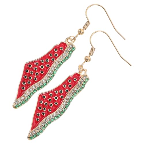 Garneck Wassermelonen Ohrringe mit Strass Frucht Ohrstecker Leichte und Bequeme Palästina Earrings für Sommer Perfektes für Besondere Anlässe Garneck Wassermelonen Ohrringe mit Strass Frucht Ohrstecker Leichte und Bequeme Palästina Earrings für Sommer Perfektes für Besondere Anlässe von Garneck