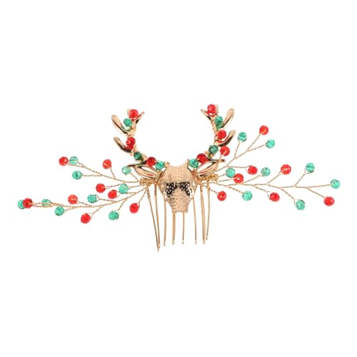Garneck Eleganter Haarkamm für Frauen mit Strass Seitlicher Haarschmuck Weihnachts Haardekor für Festliche Anlässe von Garneck