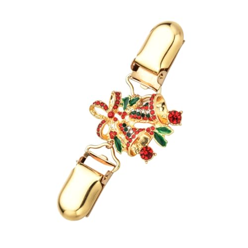 Garneck Weihnachtlicher Strickjackenclip mit Funkelnden Strasssteinen Universeller Pullover und Schalhalter Langlebiger Weihnachts Sweater Clip für Damen Einfach Anzubringen Festlich und von Garneck