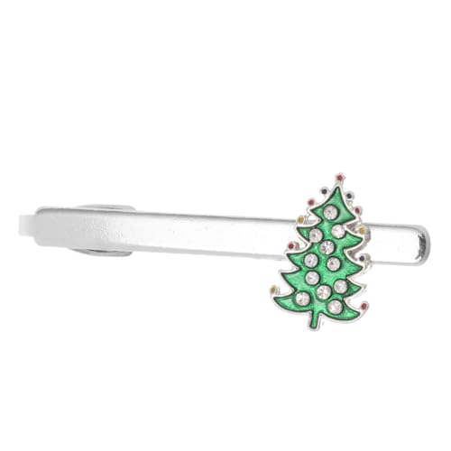 Garneck Weihnachtsbaum Krawattenklammer für Herren Festliche Weihnachtsdeko Einfach zu Befestigen Sichere Halterung für Weihnachten Party Business Anlässe von Garneck