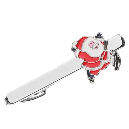 Garneck Weihnachtsmann Krawattenclip für Herren Dekorativer Krawattenhalter Langlebigem Einsetzbar für Festlichkeiten und Feiern Perfektes Weihnachtsgeschenk von Garneck