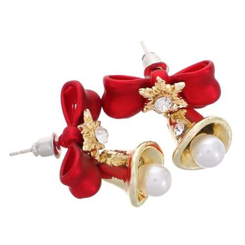 Garneck Weihnachtsohrringe Rote Schleifen mit Glocken Festliche Ohrstecker Damen Weihnachts Schmuck Allergikerfreundlich Vielseitig Kombinierbar Stilvolle Geschenkidee Garneck Weihnachtsohrringe Rote Schleifen mit Glocken Festliche Ohrstecker Damen Weihnachts Schmuck Allergikerfreundlich Vielseitig Kombinierbar Stilvolle Geschenkidee von Garneck