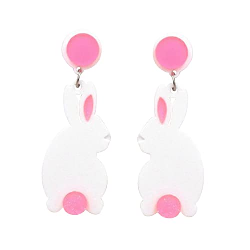 Garneck Weiße Hasenohrringe Damen Ohrstecker Kreatives Tier Design Leicht Tragbar Modischer Schmuck Alltag Party Zubehör Garneck Weiße Hasenohrringe Damen Ohrstecker Kreatives Tier Design Leicht Tragbar Modischer Schmuck Alltag Party Zubehör von Garneck