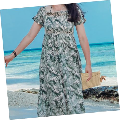 Garneck Woven Handbag Damen Stroh clutch Tasche Sommer Strandtasche Handgefertigt Leicht und Elegant für Party Shopping und Urlaub von Garneck