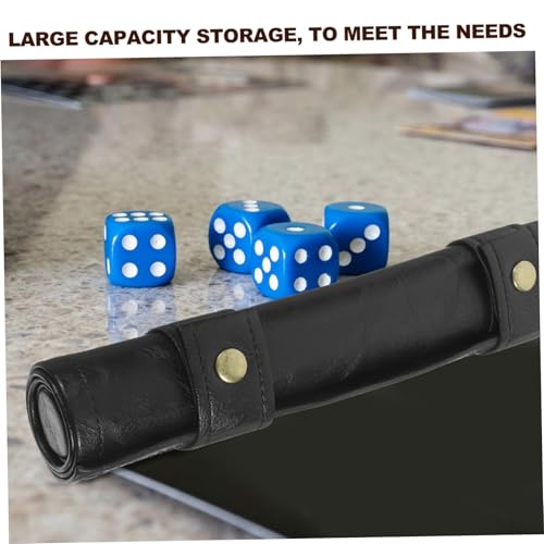 Garneck Würfeltasche aus Robustem PU Leder Faltbarer Reise Würfel Organizer mit Reißverschluss Leichtes Kratzfestes Dice Storage Bag für Unterwegs Praktische Würfelaufbewahrungstasche in von Garneck