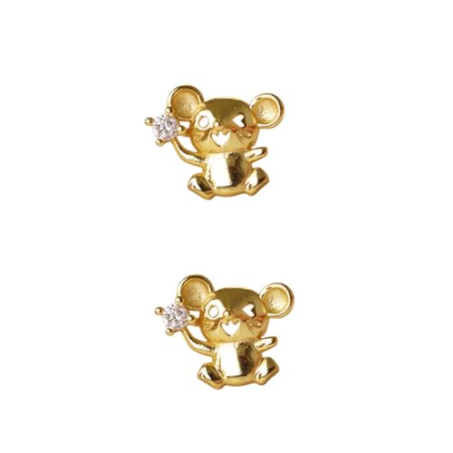 Garneck Damen-schmuck-ohrhänger in Mausform Leichtgewichtig Silberfarben Modische Tier-ohrringe Für Frauen Alltagsaccessoire Partyrequisite von Garneck