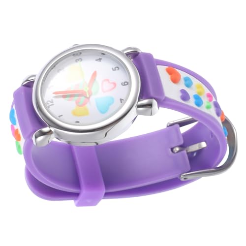 Garneck wasserdichte Kinderuhr Mit Süßem Herz-Design Quarzuhr Für Mädchen Aus Silikon Modische Armbanduhr Für Jungen Und Mädchen Für Geburtstage Feste Praktisch Und Stylisch von Garneck