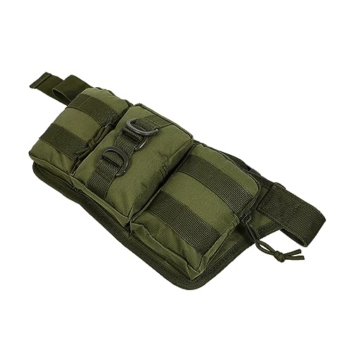 Garneck wasserdichte Outdoor Bauchtasche Verstellbar Sport Hüfttasche für Camping Radfahren Wandern Praktische Aufbewahrungstasche für Damen und Herren Grün von Garneck