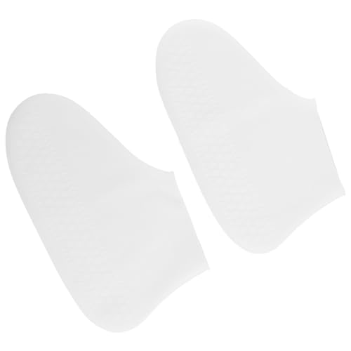 Garneck wasserdichte Schuhüberzieher Weiß rutschfest Verschleißfest Wiederverwendbar für Herren Damen Optimaler Schutz vor Regen Schlamm Schnee Flexibel und Einfach zu Reinigen von Garneck