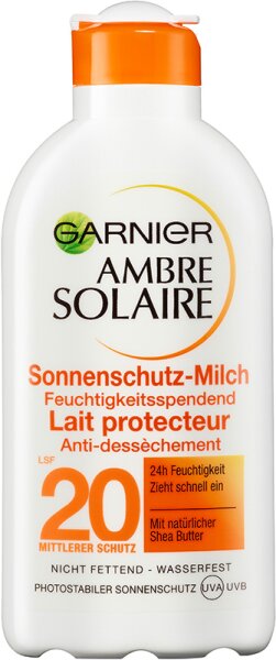 Garnier Ambre Solaire Hydra 24H Sonnenschutz-Milch LSF 20 Sonnenmilch 200ml von Garnier
