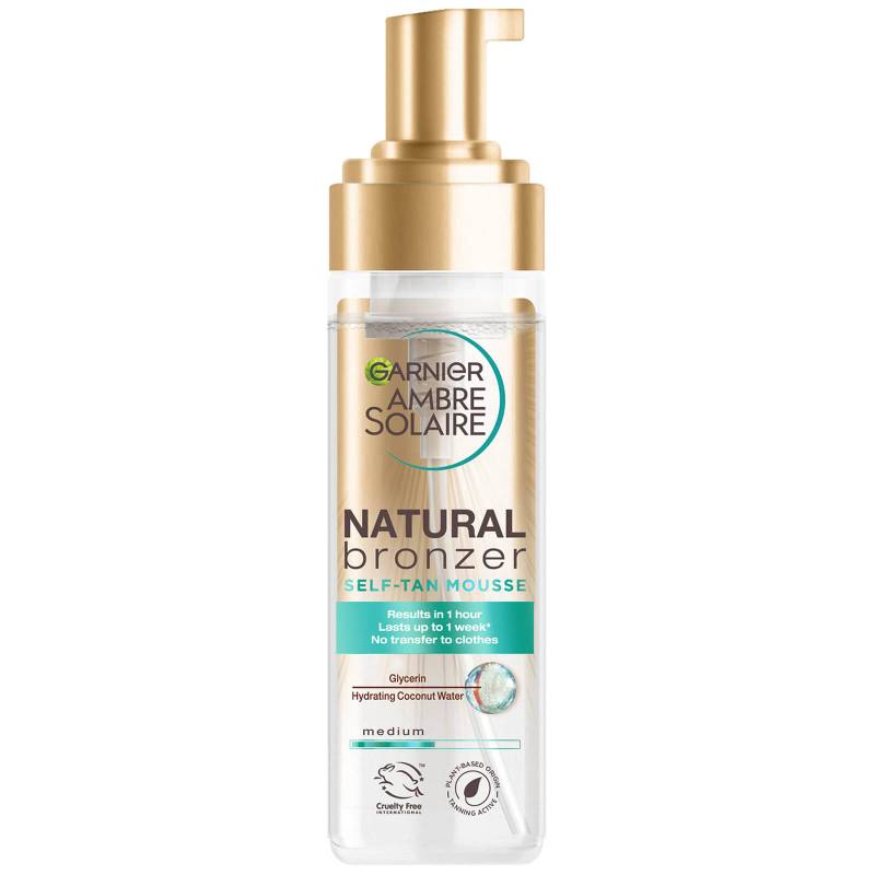 Garnier Ambre Solaire Vegan Natural Bronzer Intense Clear Self Tan Mousse 200ml von Garnier