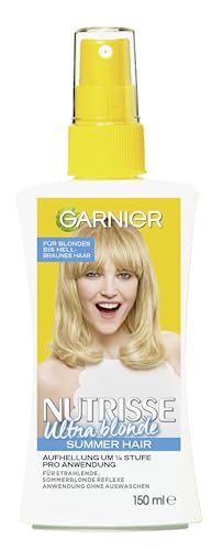 Garnier Aufheller-Spray um 1/4 Nuance pro Anwendung, für blondes bis mittelbraunes Haar, Cristal Summer Hair, 1 x 150 ml von Garnier