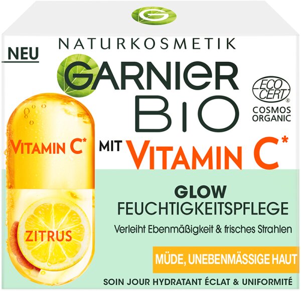 Garnier Bio Vitamin C Glow Feuchtigkeitspflege Gesichtscreme 50ml von Garnier