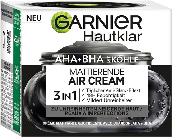 Garnier Hautklar AHA + BHA Mattierende Air Cream 3in1 Gesichtscreme 50ml von Garnier