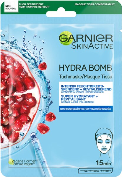 Garnier Hydra Bomb Tuchmaske Granatapfel Tuchmaske 28g von Garnier