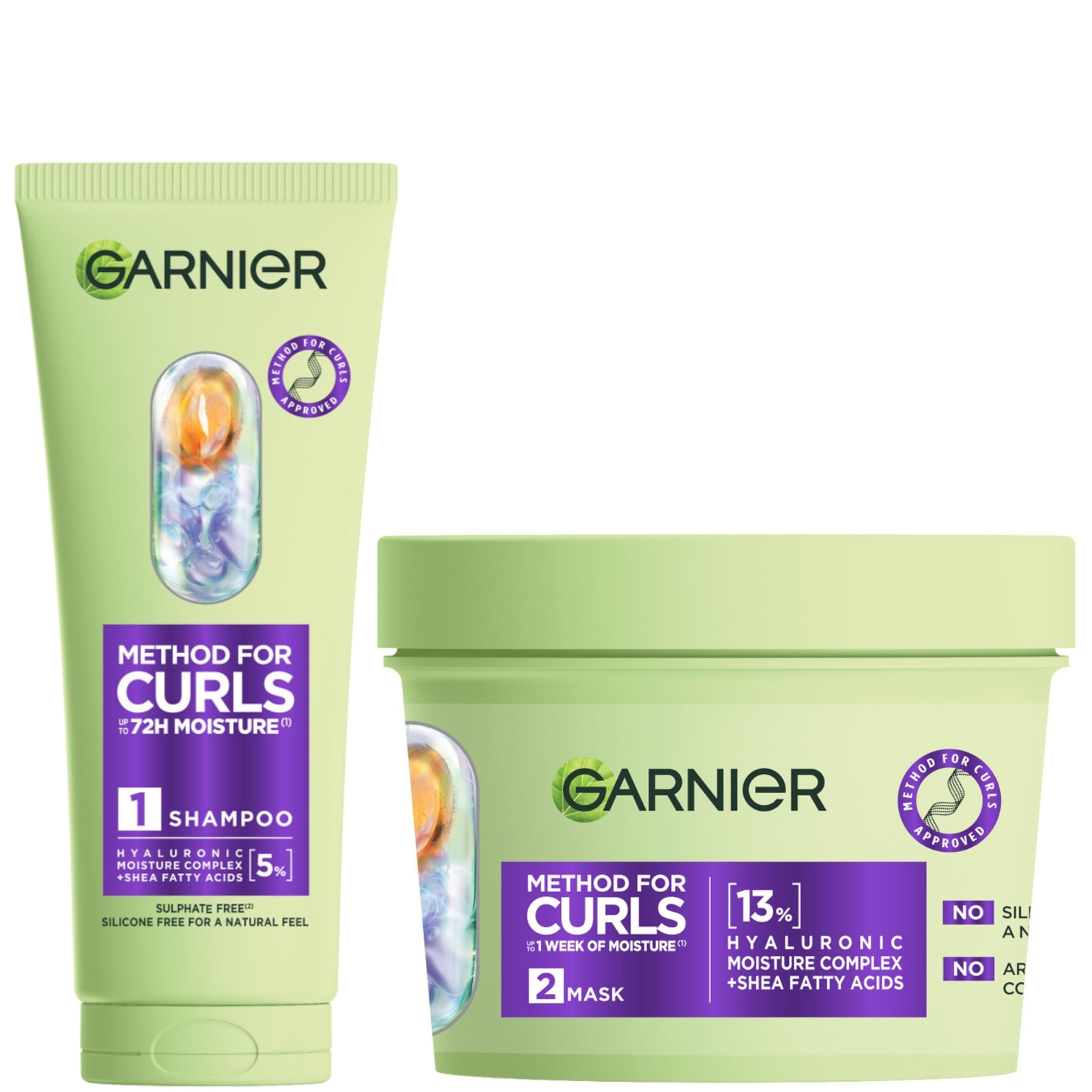Garnier Method For Curls Shampoo & Mask Set von Garnier