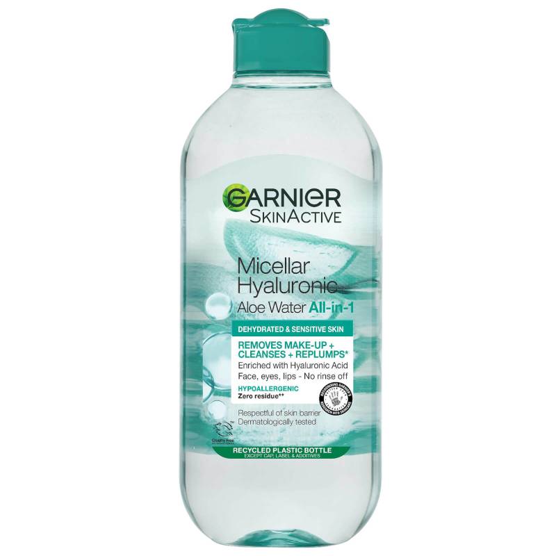 Garnier Mizellar Hyaluron-Aloe-Wasser 400 ml, Reinigen und Aufpolstern von Garnier