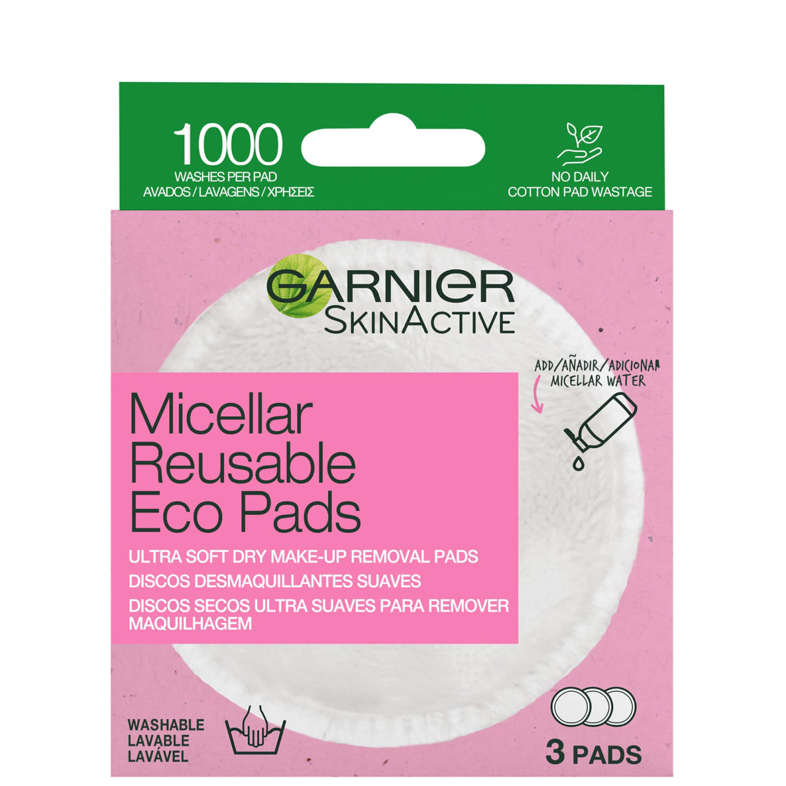 Garnier Micellar Reusable Make-up Remover Eco Pads Garnier Micellar Reusable Make-up Remover Eco Pads von Garnier