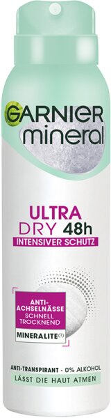 Garnier Mineral Ultra Dry 48h Spray Anti-Transpirant Deospray 150ml von Garnier