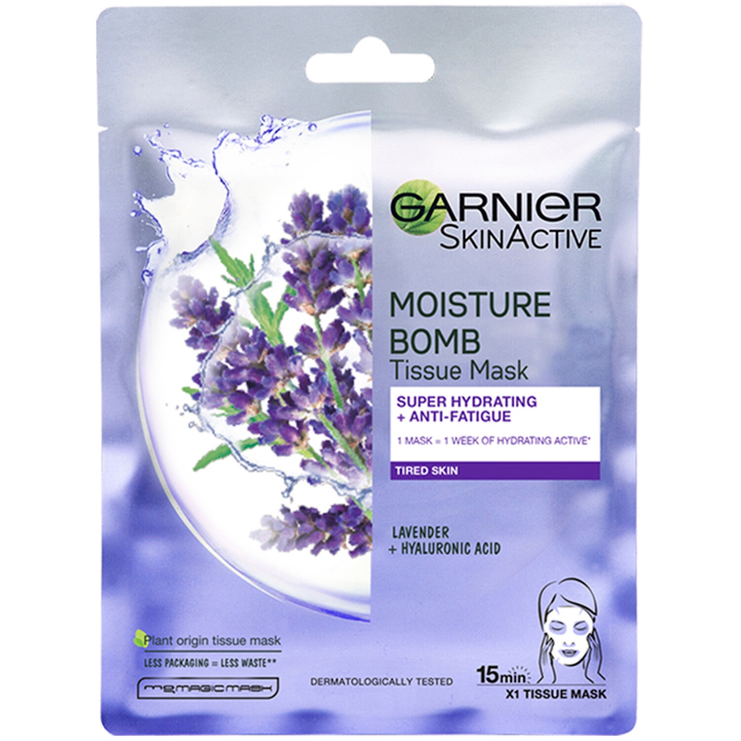 Garnier Moisture Bomb Lavender Hydrating Face Sheet Mask von Garnier