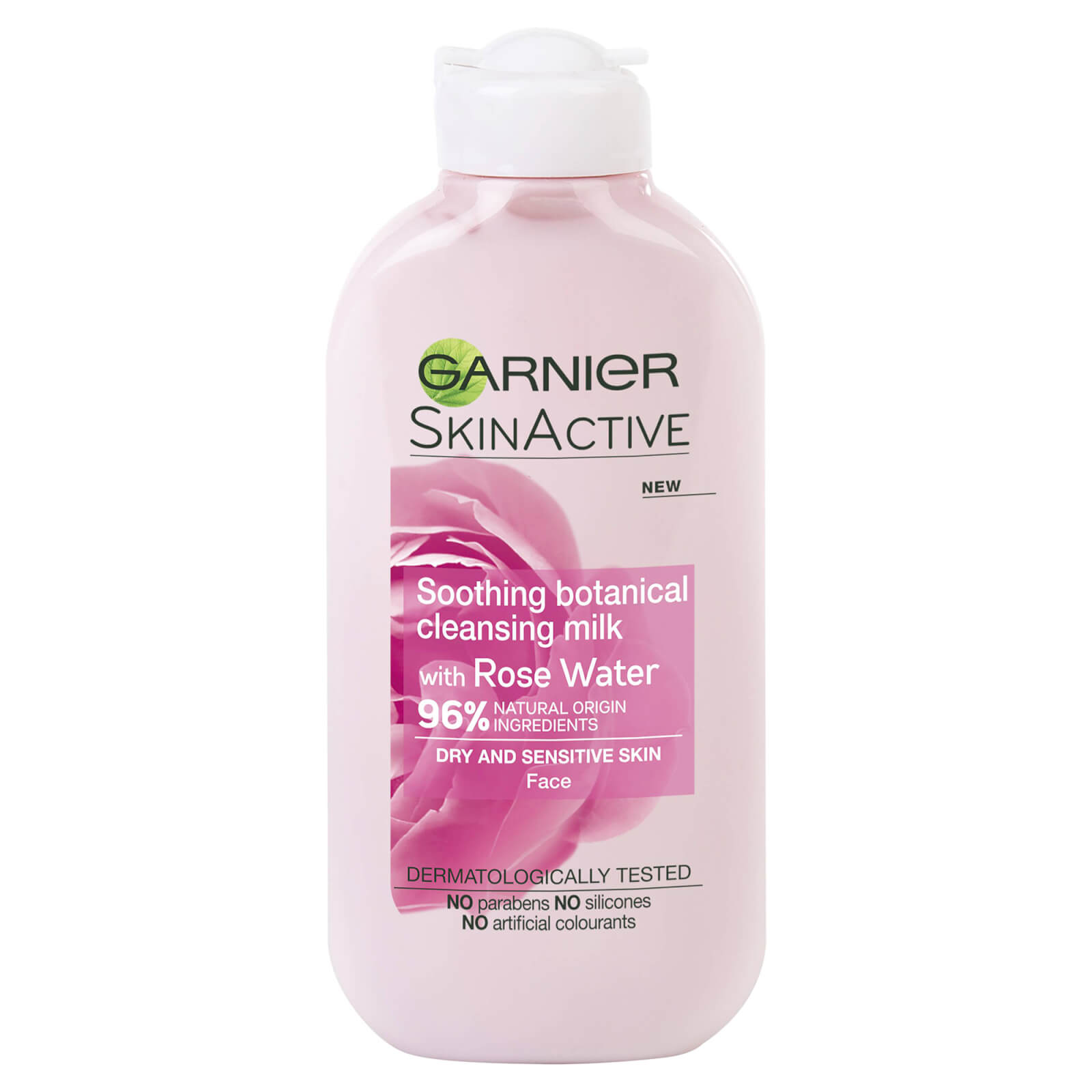 Garnier Natural Rose Cleansing Milk and Makeup Remover for Sensitive Skin 200ml von Garnier