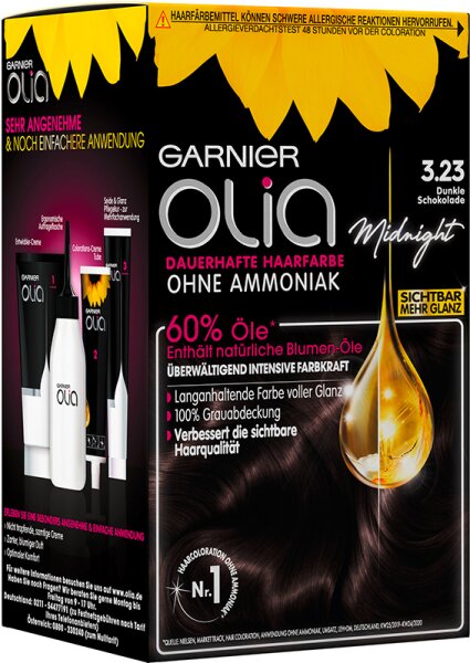 Garnier Olia dauerhafte Haarfarbe 3.23 Dunkle Schokolade Coloration 1Stk von Garnier