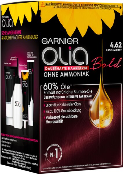 Garnier Olia dauerhafte Haarfarbe 4.62 Kaschmirrot Coloration 1Stk von Garnier