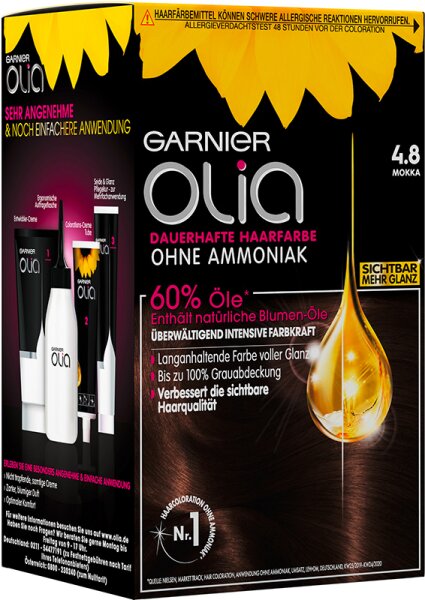 Garnier Olia dauerhafte Haarfarbe 4.8 Mokka 1 Stk. von Garnier