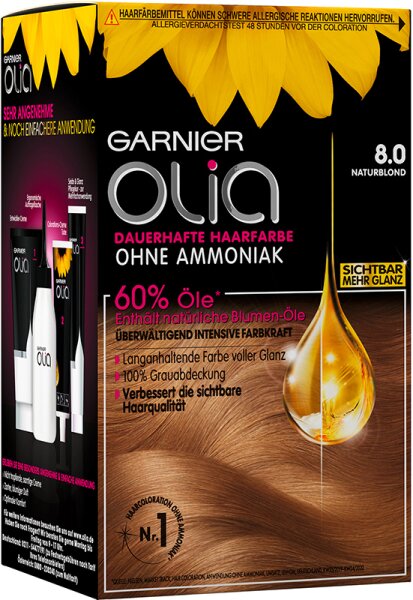 Garnier Olia dauerhafte Haarfarbe 8.0 Naturblond 1 Stk. von Garnier