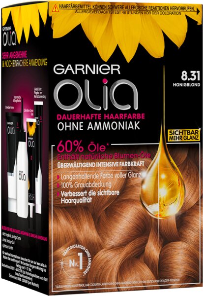 Garnier Olia dauerhafte Haarfarbe 8.31 Honigblond Coloration 1 Stk. von Garnier